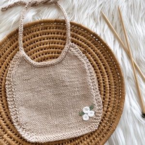 Knit Baby Bib